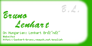 bruno lenhart business card